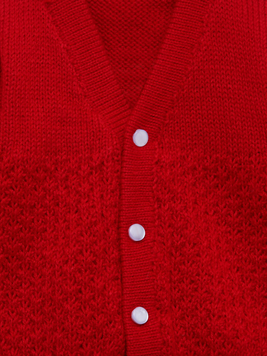 Chutput Kids Cute Red Coloured Solid Pullover Sweater