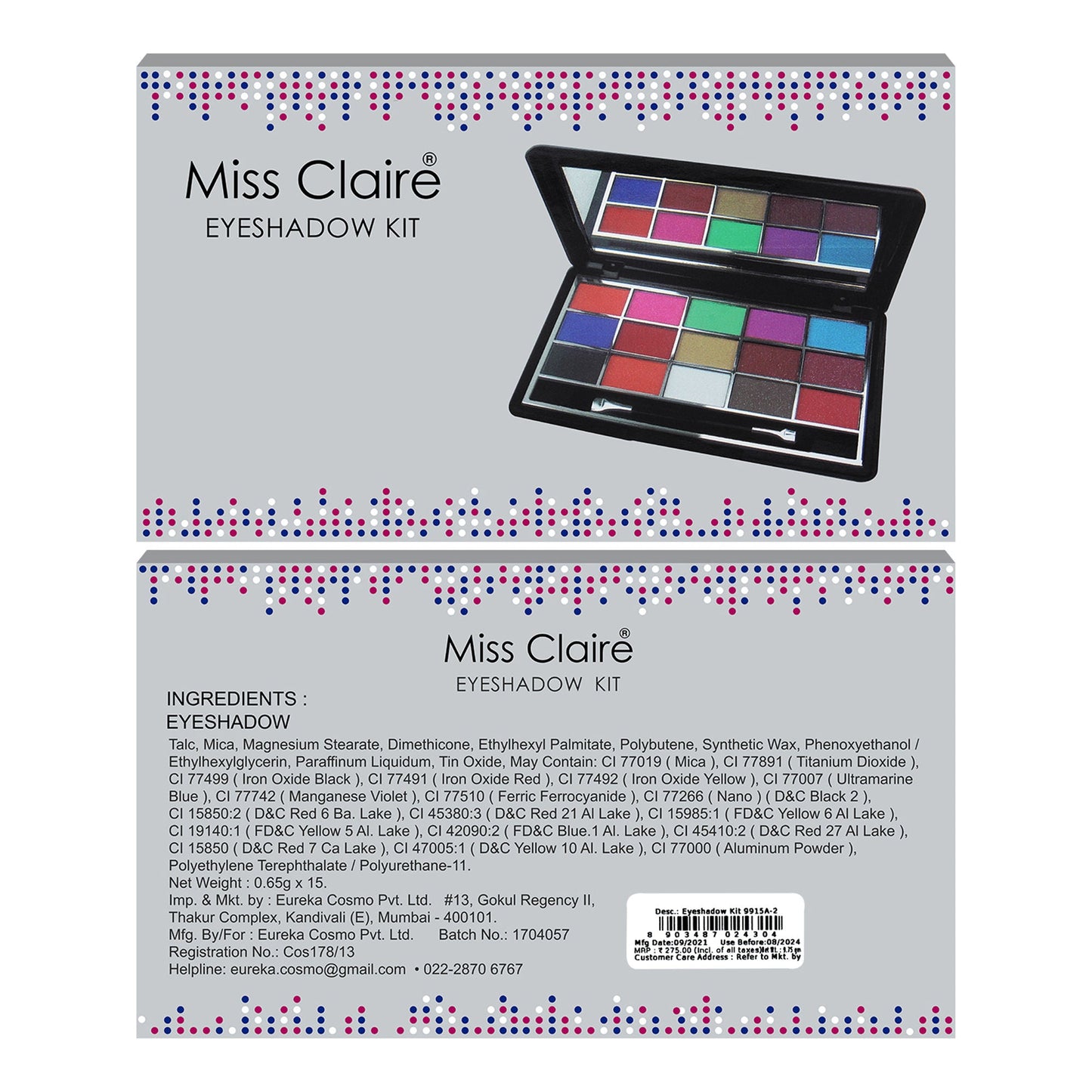 Miss Claire Eyeshadow Kit - 9915A-2