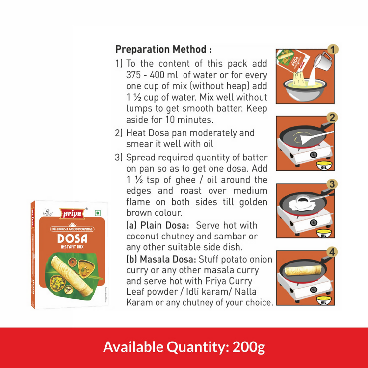Priya Instant Dosa Mix