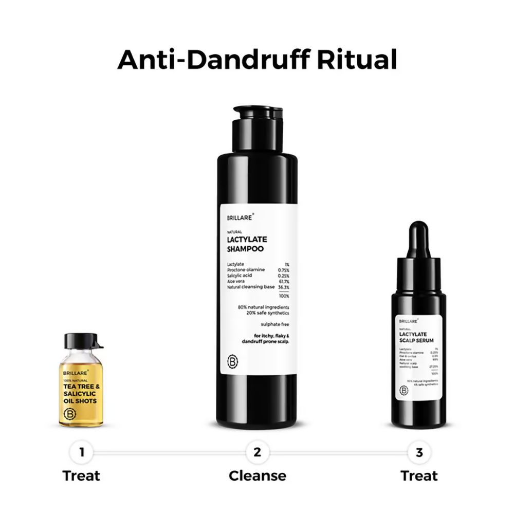Brillare Tea Tree & Salicylic Oil Shots For Dandruff Control