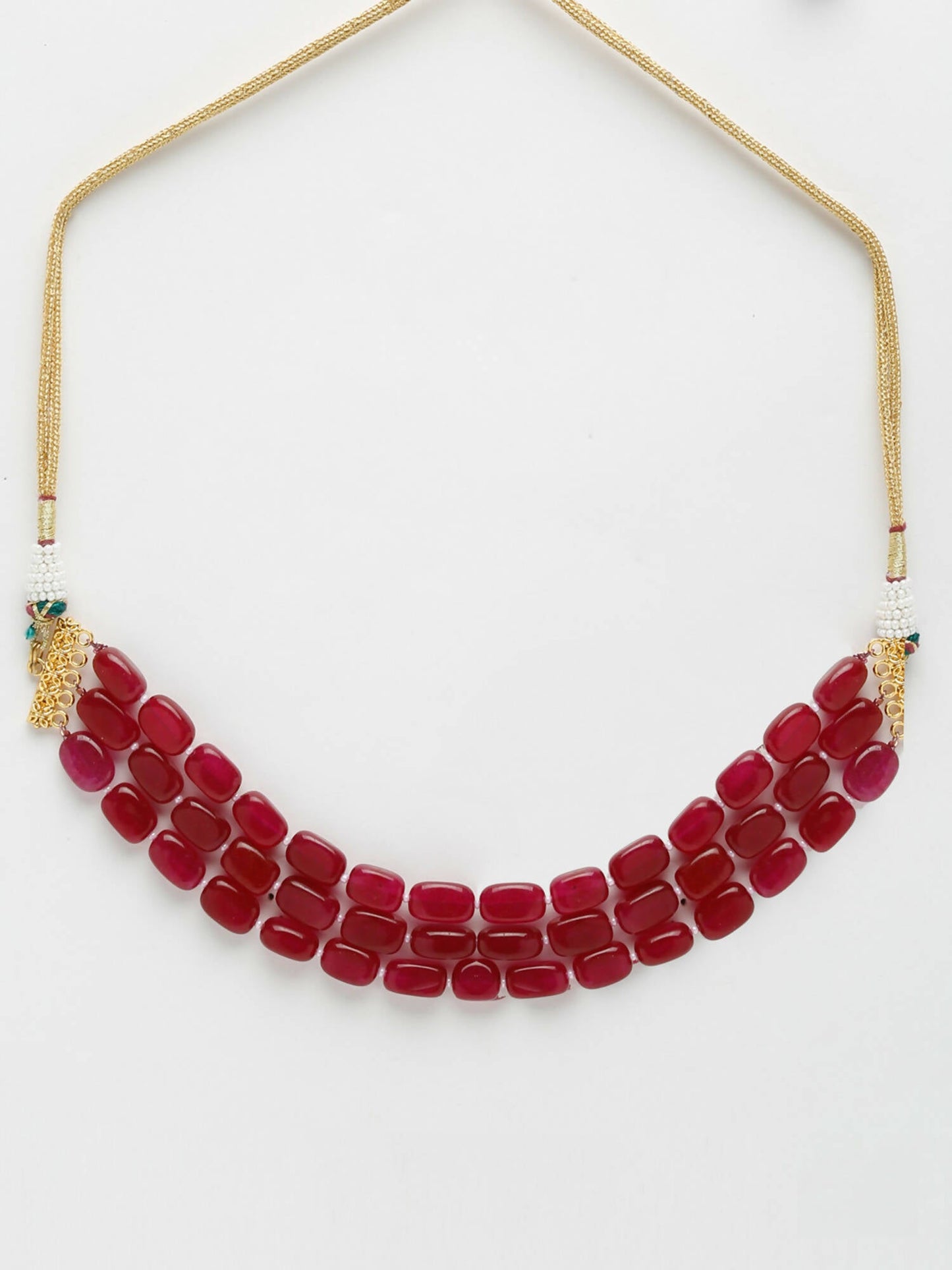 Maroon Choker - Ruby Raang