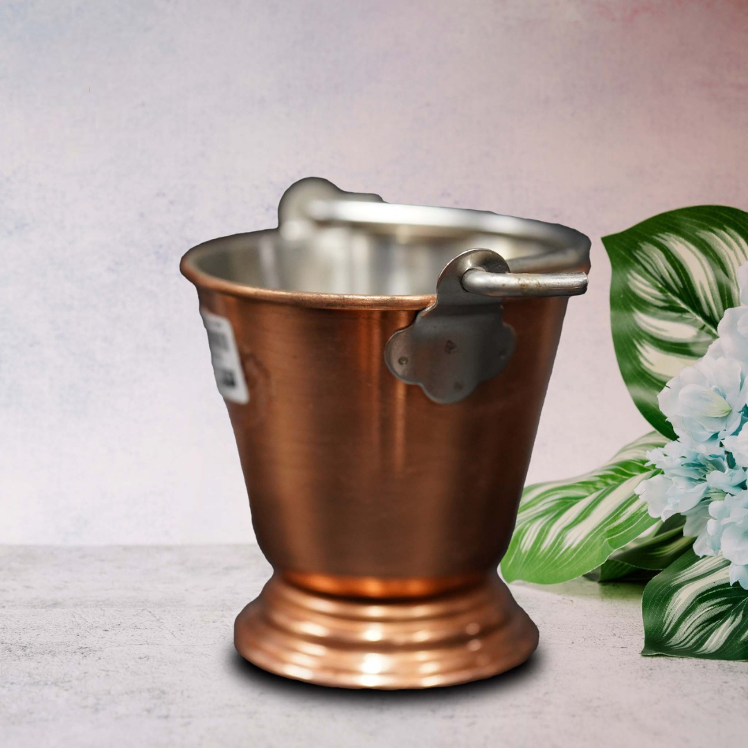 Copper-Coated Serving Bucket - Elevate Your Serving Experience with Charm