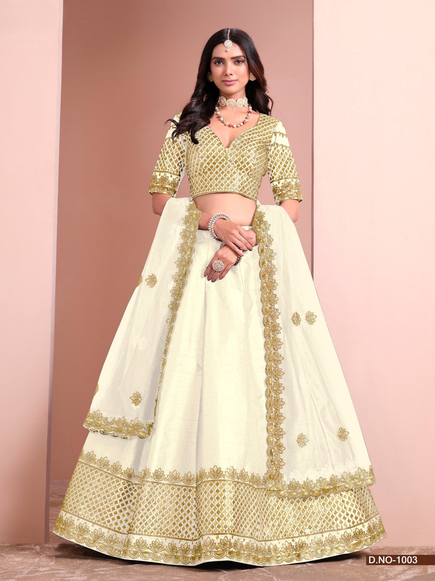Anaita White Art Silk Designer Lehenga With Blouse
