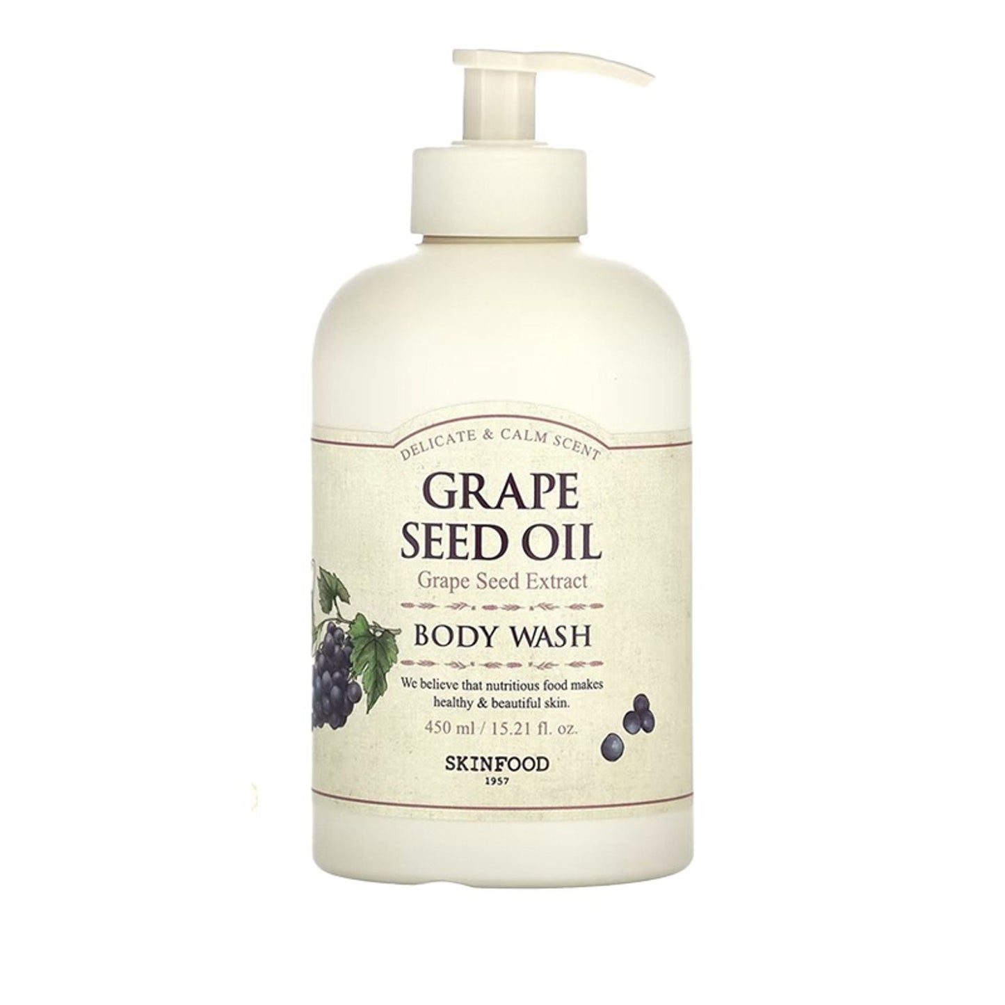 Skinfood Grape Seed Oil Body Wash - Nourishing, Antioxidant-Rich, Revitalizing