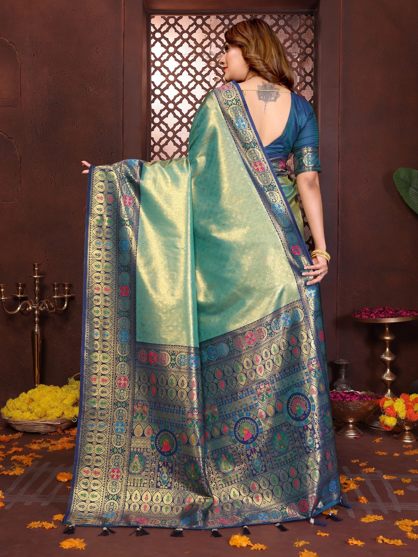 Anaita Banarasi Tissue Silk Saree