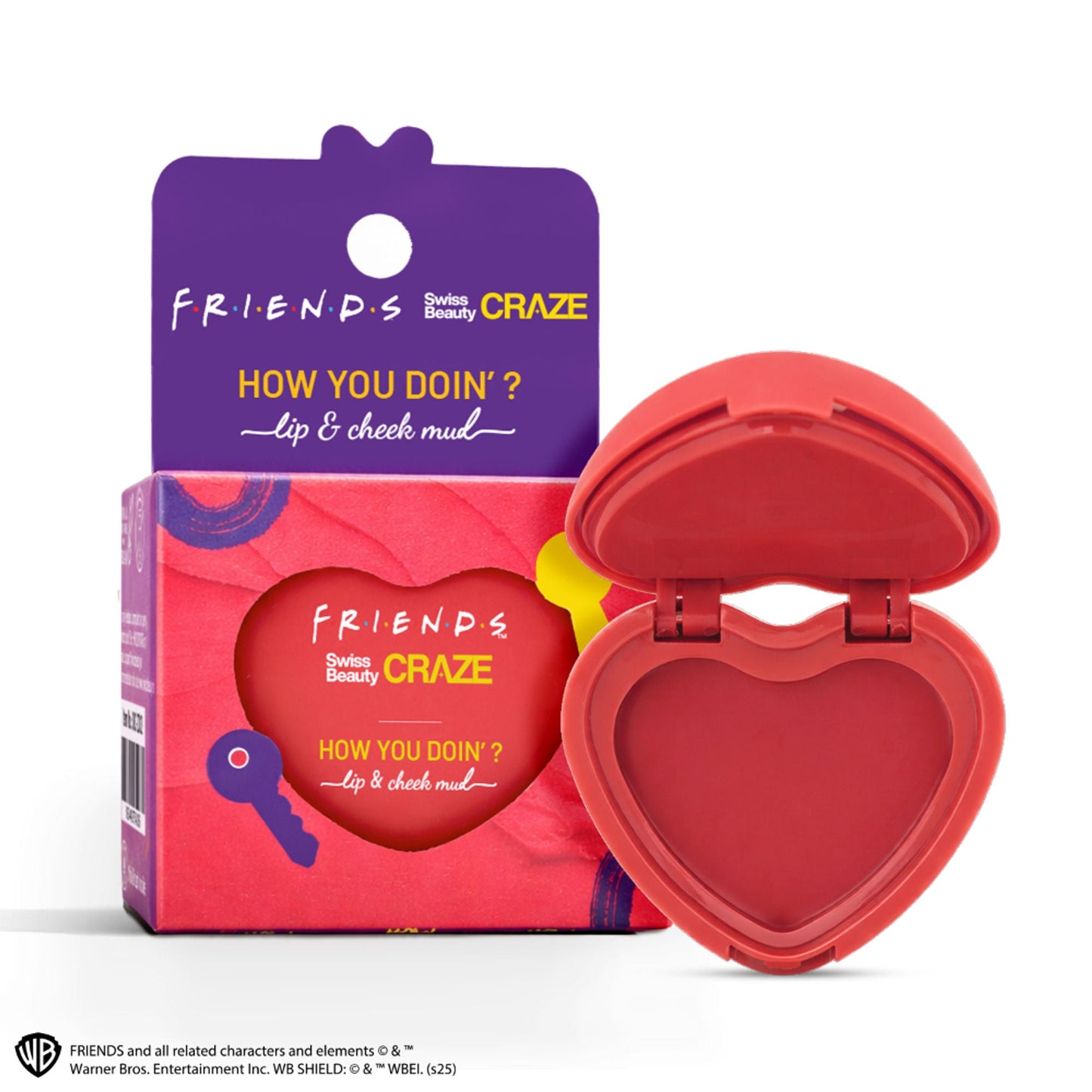 Swiss Beauty Craze How You Doin? Lip & Cheek Mud - 1 Playful Pink