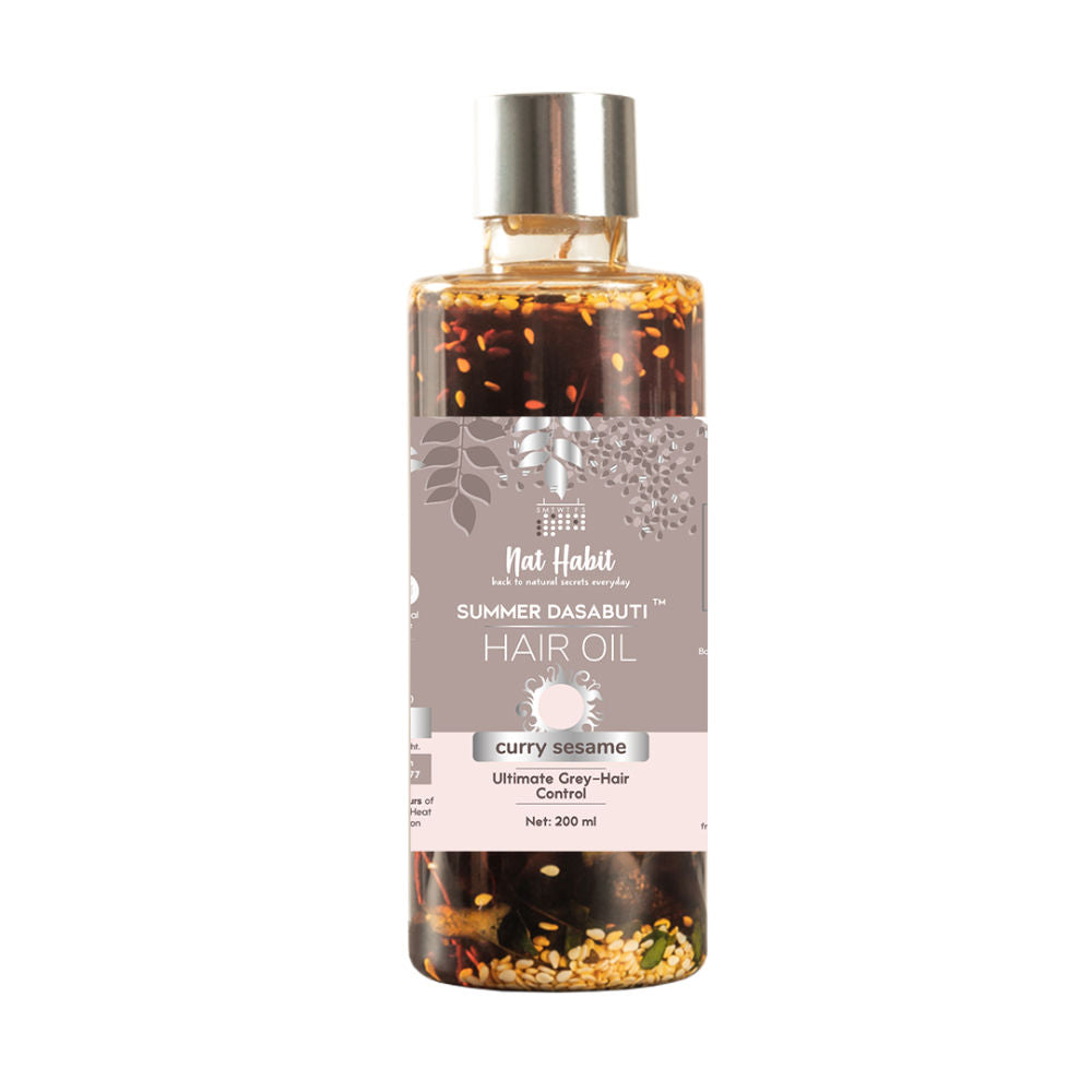 Nat Habit Curry Sesame Summer Hair Oil