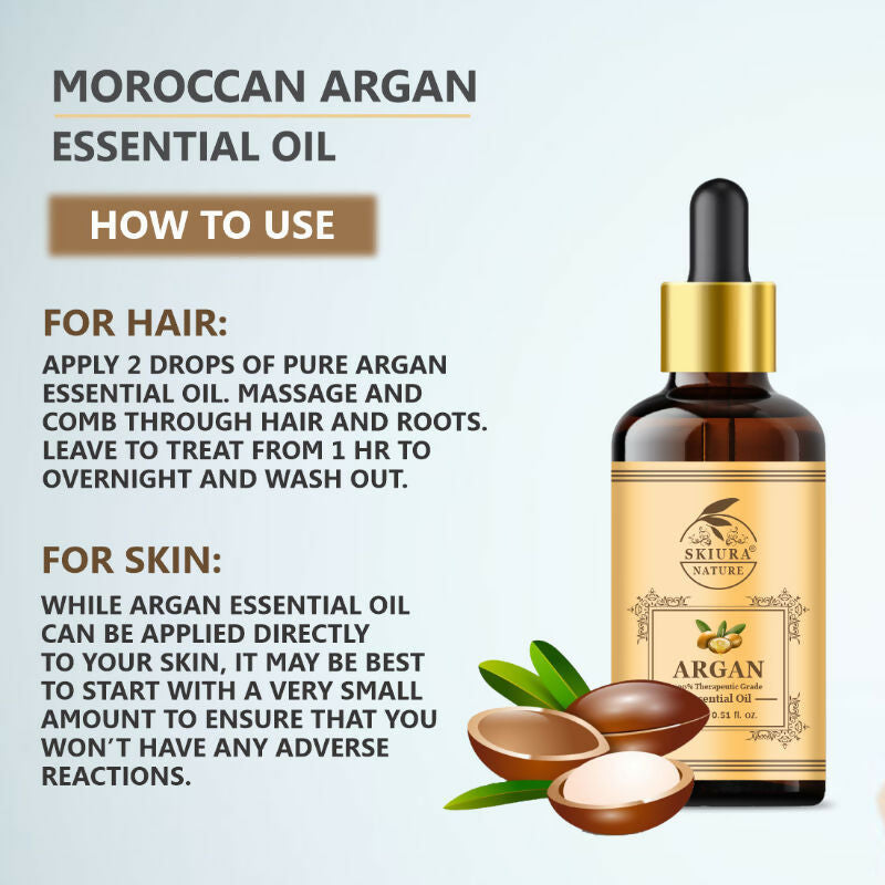 Skiura Nature Moroccan Argan Essential Oil For Anti Ageing