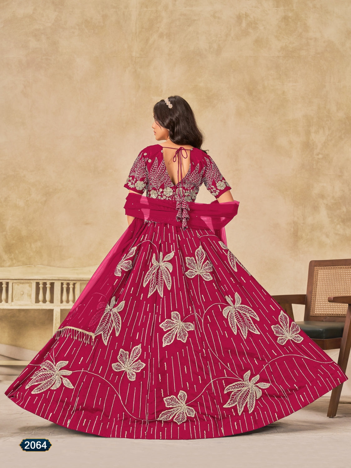 Anaita Magenta Heavy Art Silk Lehenga Choli With Embroidery Work