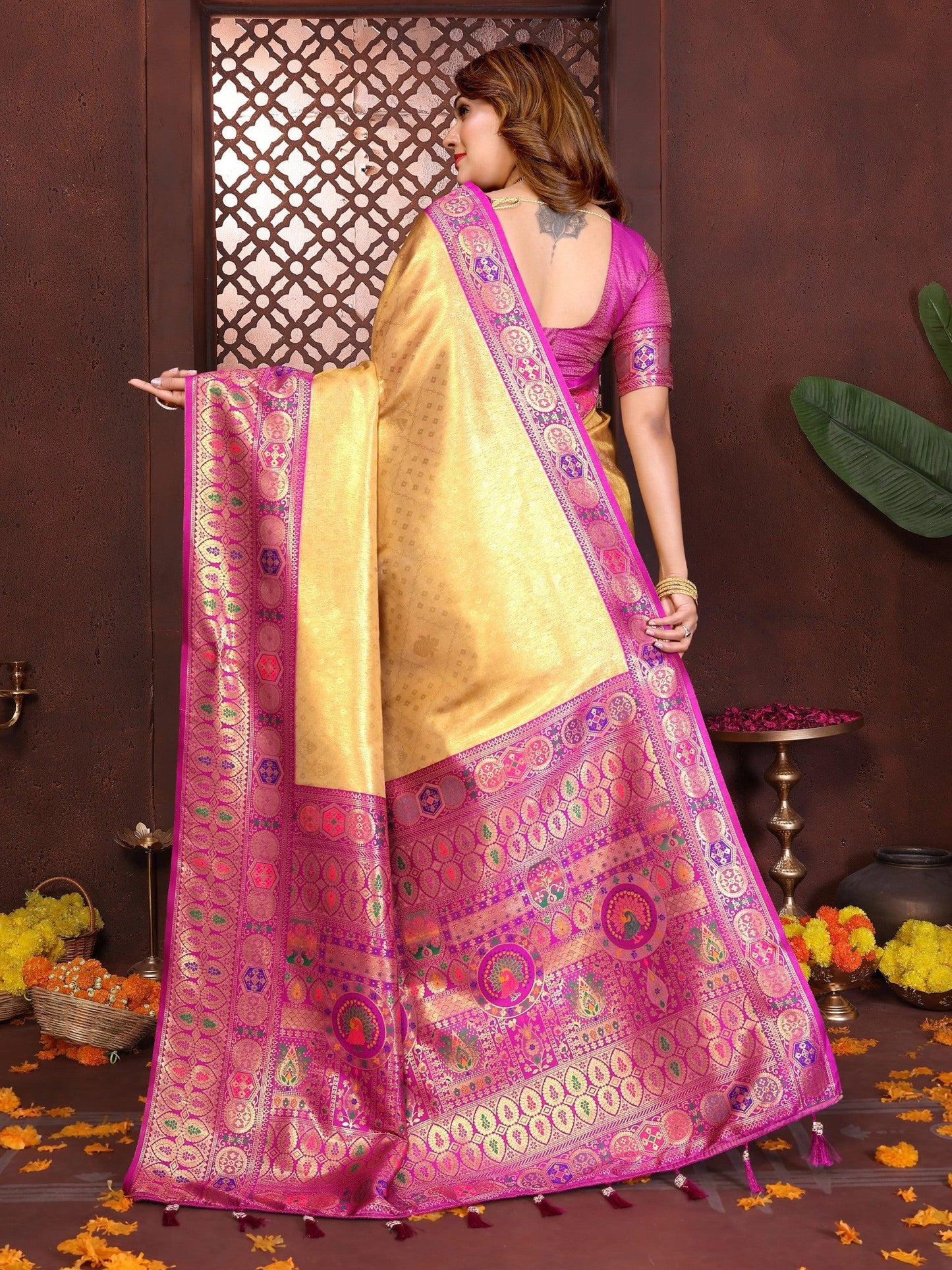 Anaita Banarasi Tissue Silk Saree