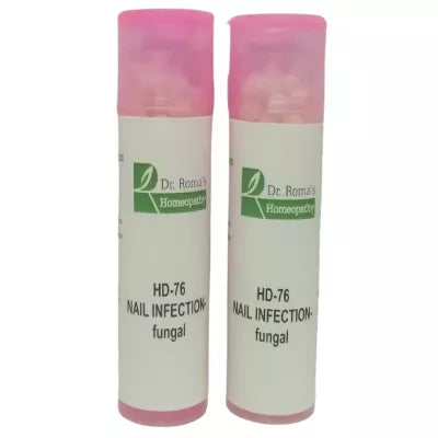 Dr. Romas Homeopathy HD-76 Nail Infection Fungal 2 Bottles - 16 gms (Each)