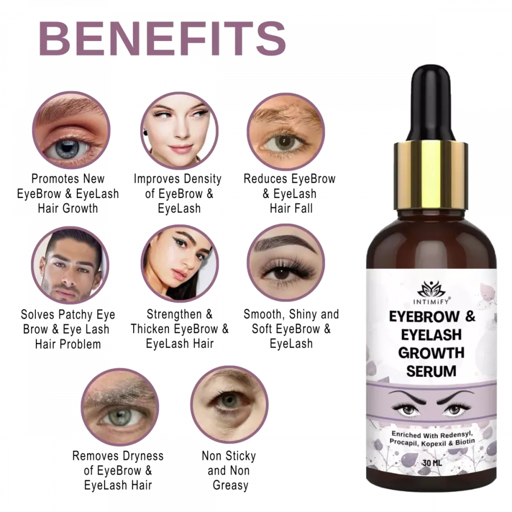 Intimify Eyebrow & Eyelash Growth Serum - 30 ml