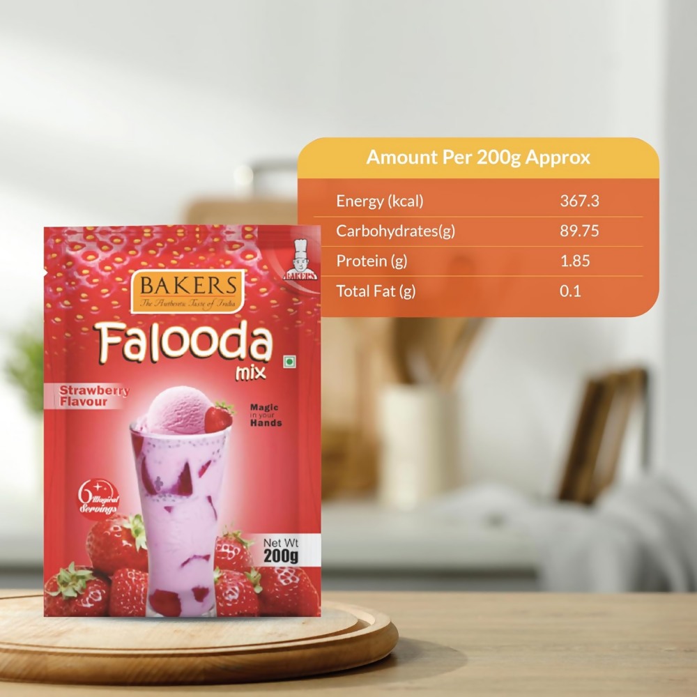 BAKERS Strawberry Flavored Falooda Mix