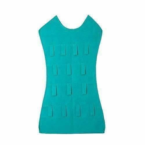 Green Color - Fabric Hanging Dress Double Sided Jewelry Organizer