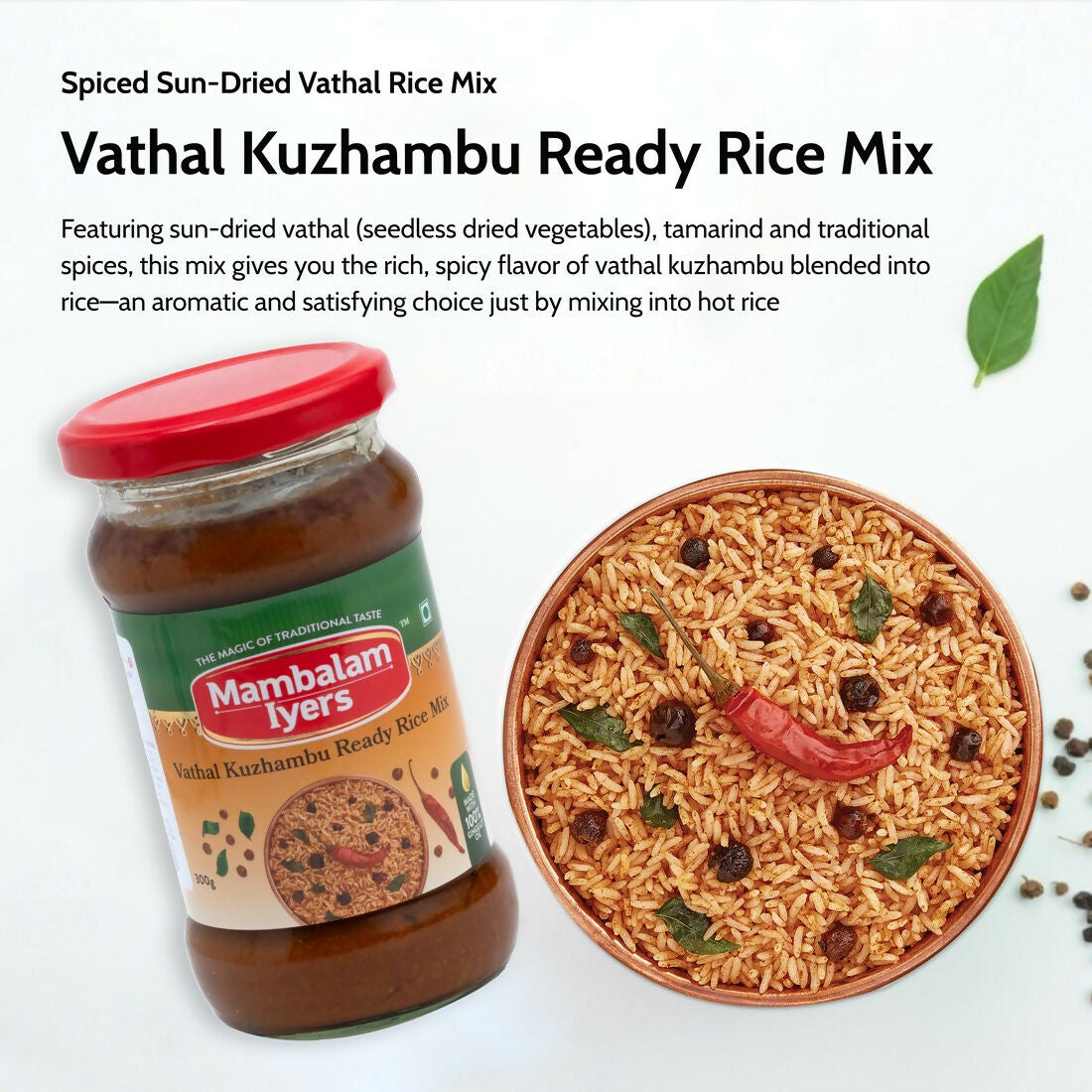 Mambalam Iyers Vathal Kuzhambu Ready Rice Mix