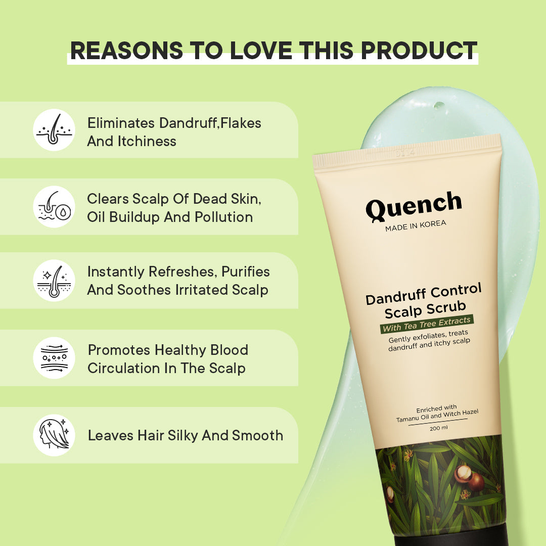 Quench Dandruff Control Scalp Scrub - 200 ml