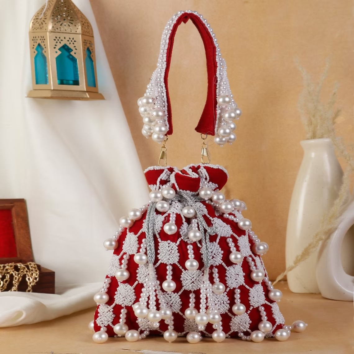 Potli Bag Ethnic Potli |Embroidery Velvet Potli