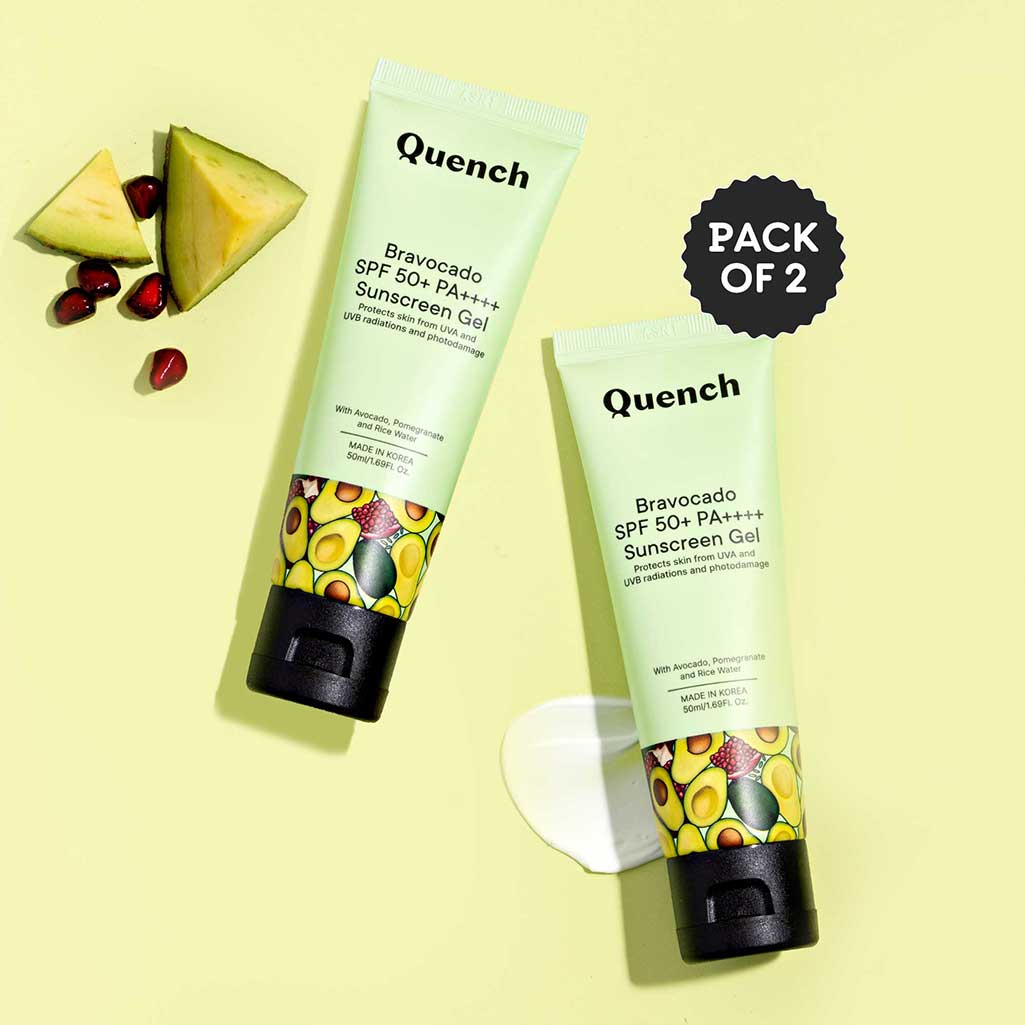 Quench Ultra Light SPF 50+ PA++++ Sunscreen - 50 ml (Pack of 2)