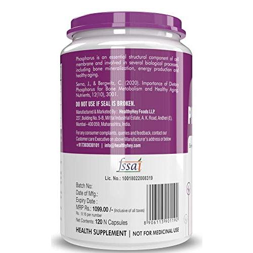 HealthyHey Phosphorus Capsules -120 Caps