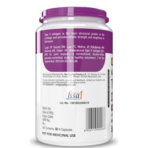 HealthyHey NTC II Type 2 Collagen Supports Joints - 30 Capsules