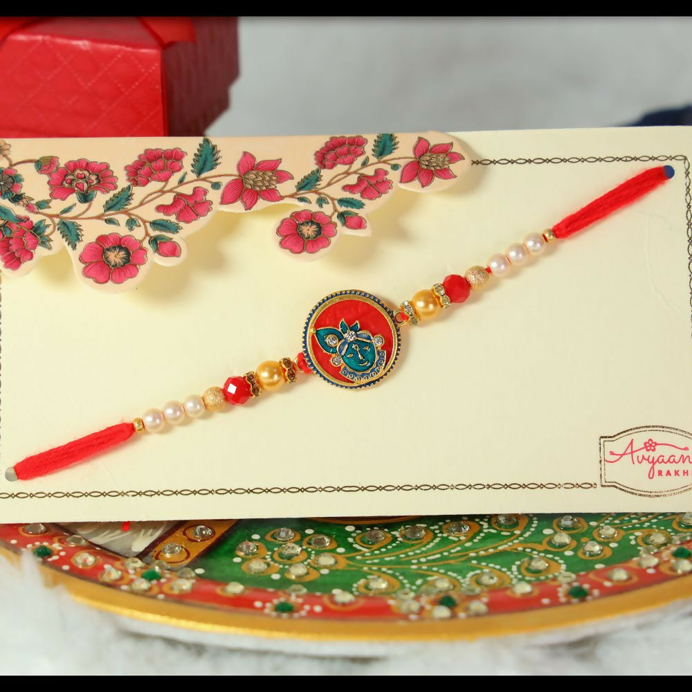 Indianvibez Krishna Moti Designer Rakhi