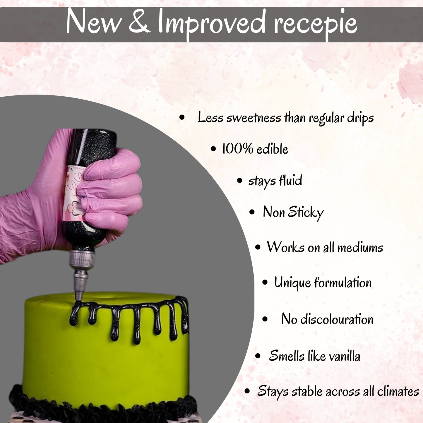Confect Beaming Black | Edible Drips