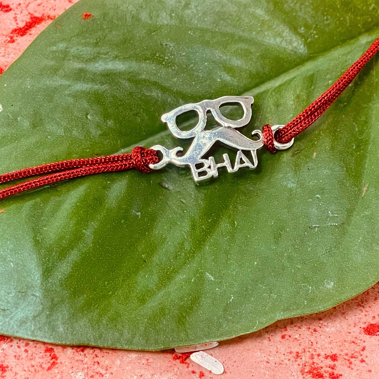 trueBrowns Sterling Silver Chashmish Bhai Thread Rakhi