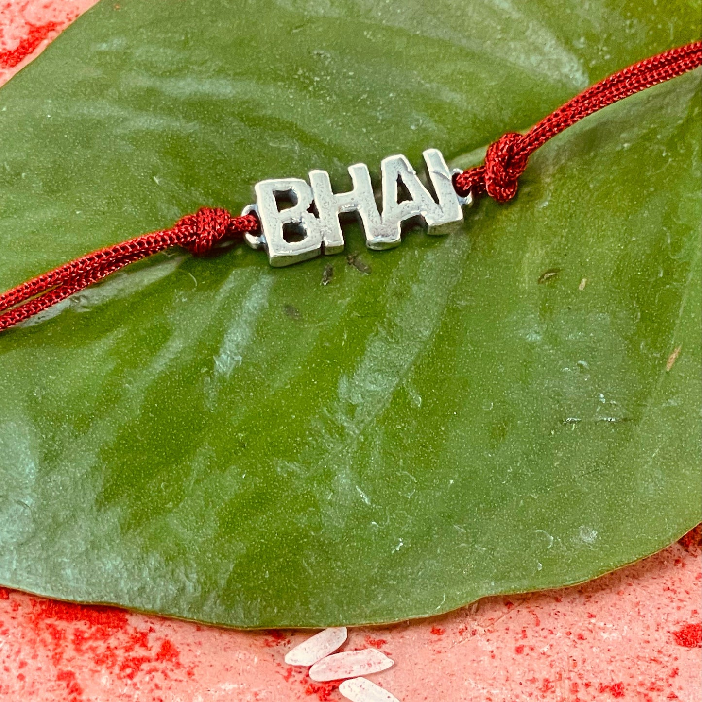 trueBrowns 925 Sterling Silver Bhai Thread Rakhi