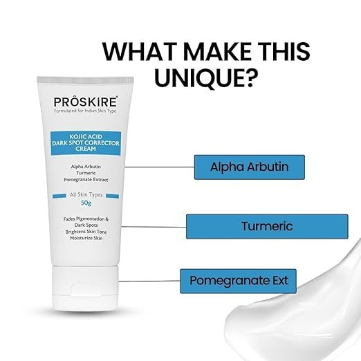 Proskire Kojic Acid Dark Spot Corrector Cream - 50 gms