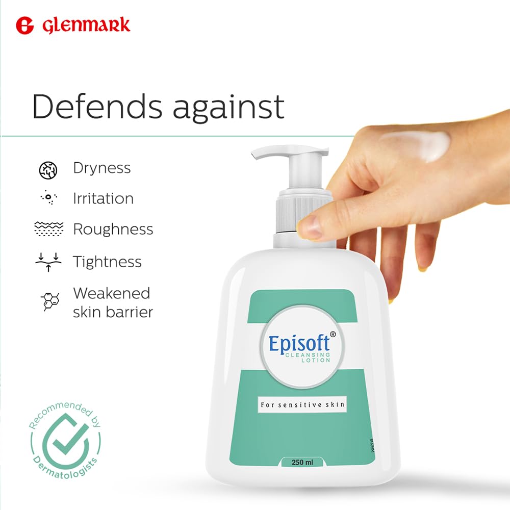 Episoft Glenmark Episoft Cleansing Lotion For Sensitive&Dry Skin - 250 ml