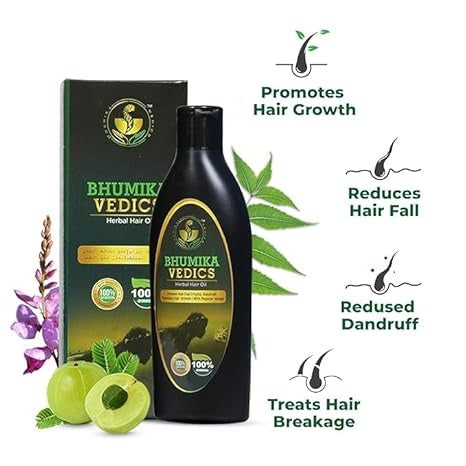 Bhumika Vedics Herbal Hair Oil For Men & Women - 200 ml