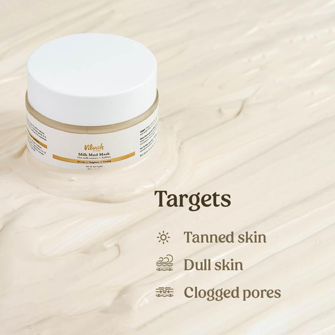 Vilvah Store Milk Mud Mask - 50 ml