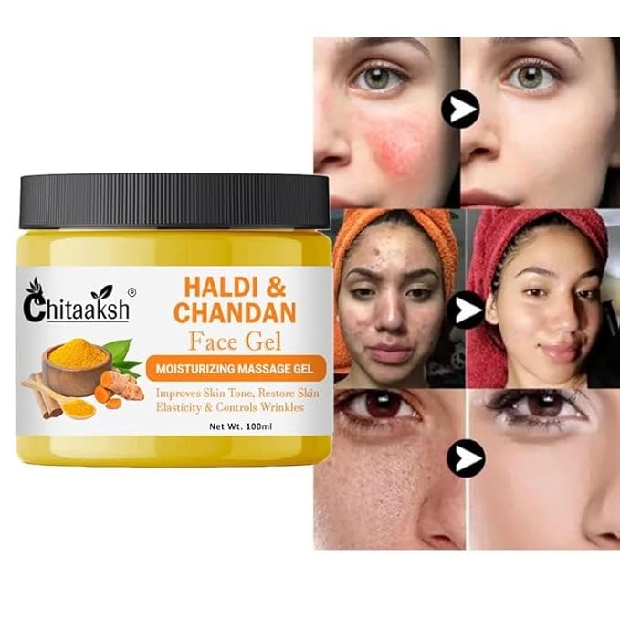 Chitaaksh Haldi Chandan Face and Body Gel - 100 ml