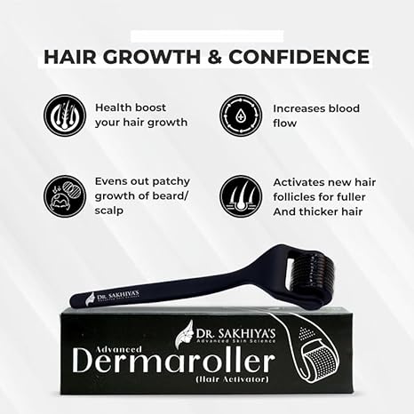 Dr. Sakhiya's Derma Roller For Hair Growth - 1 pies