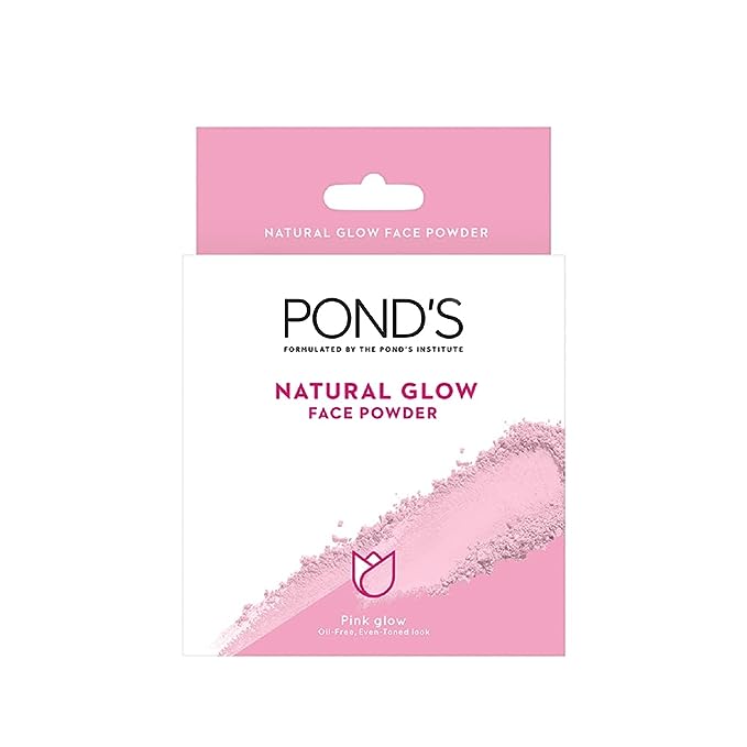 Pond's Natural Glow Face Powder, Pink Glow - 30gms