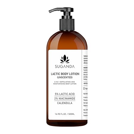 Suganda Skincare Unscented Body Lotion With 5% Lactic Acid - 500 ml