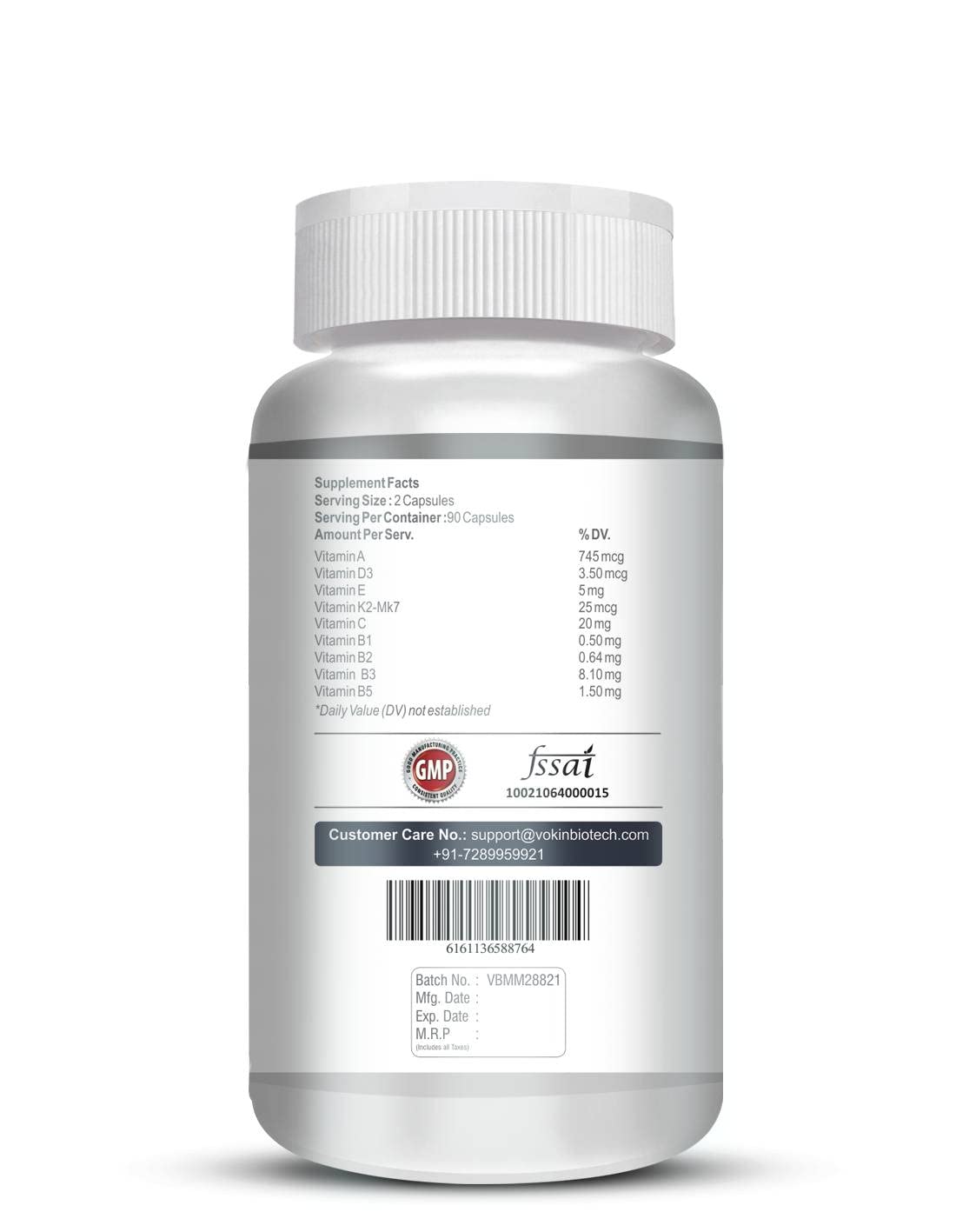 Vokin Biotech Men - MultiVit Daily - 13 Vitamins & 12 Minerals – Support Boost Energy & Immunity-