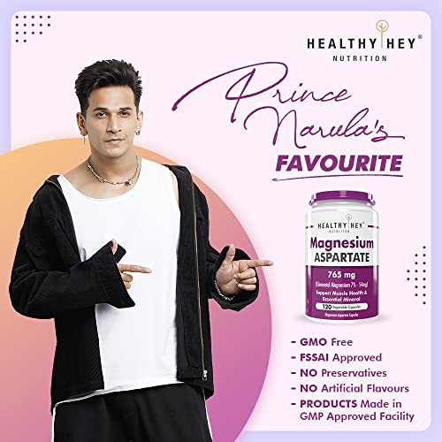 Healthyhey Magnesium Aspartate - 120 Capsules