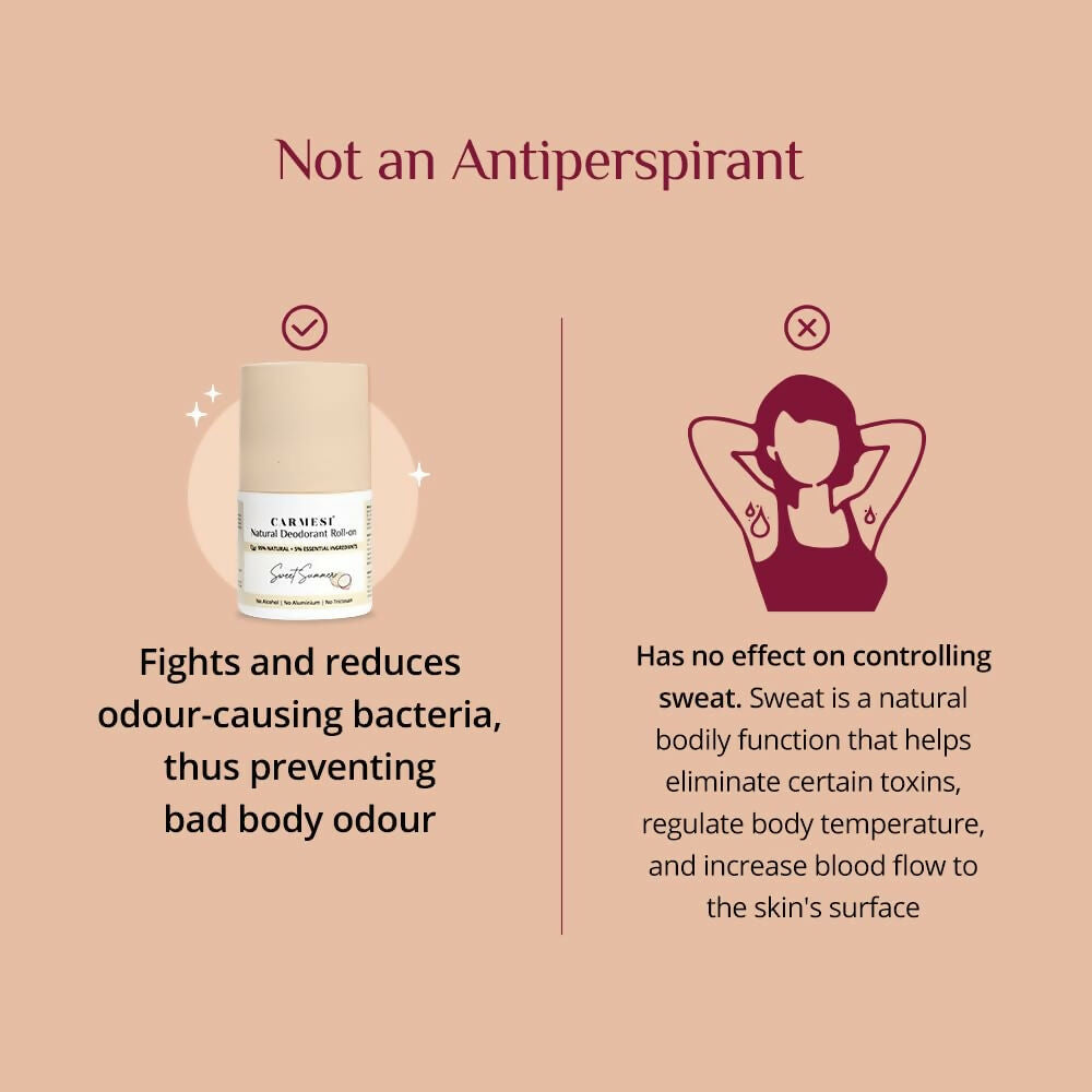 Carmesi Natural Underarm Roll On Deodorant for Women - Sweet Summer
