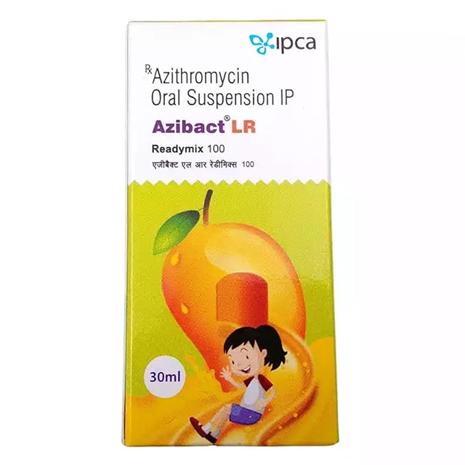 IPCA Azibact Lr Readymix 100mg - Bottle of 30 ml Syrup