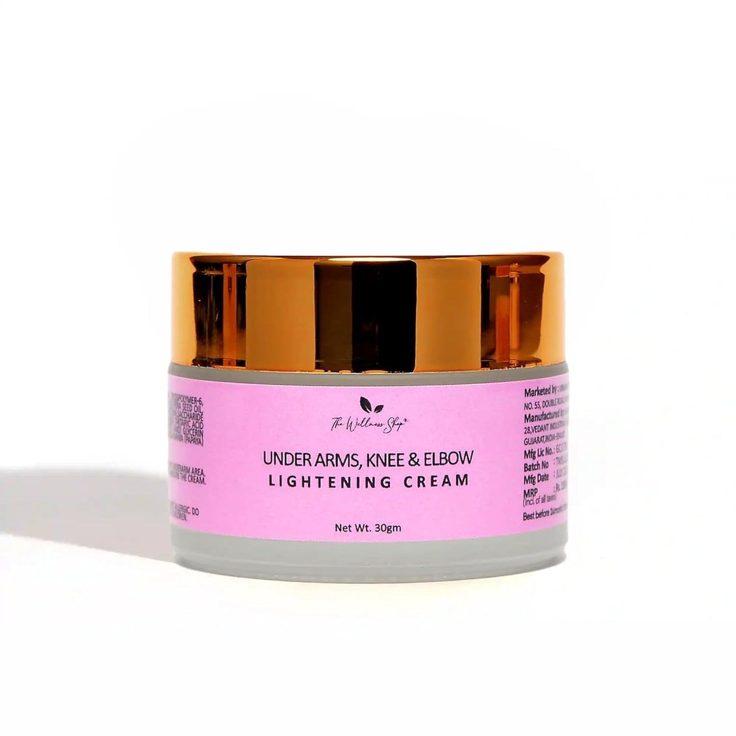 The Wellness Shop Under Arms, Knee and Elbow Lightening Cream - 30 gms