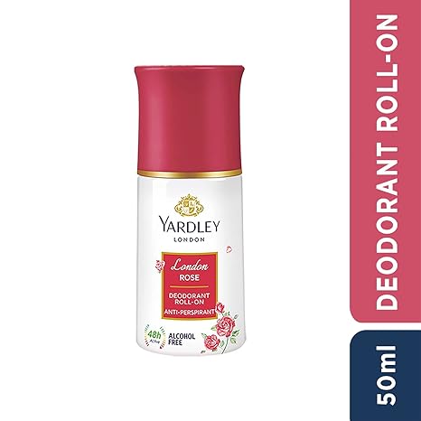 Yardley London London Rose Anti-Perspirant Deodorant Roll-On Body - 50 ml