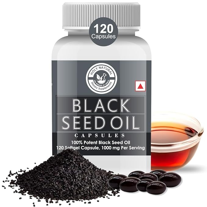 Holy Natural Black Seed Oil Capsule - 120 Softgel Caps