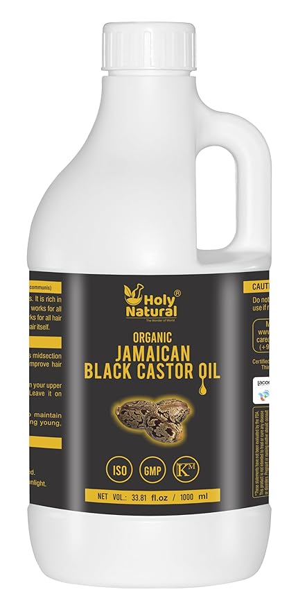 Holy Natural Organic Jamaican Black Castor Oil - 1000 ml