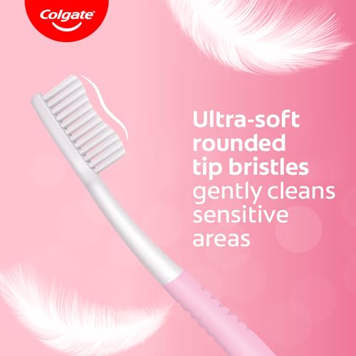 Colgate Gentle Sensitive Care Ultra Soft Bristles Manual Toothbrush for Adult Combo Pack Offer,Multicolor- 5Pcs