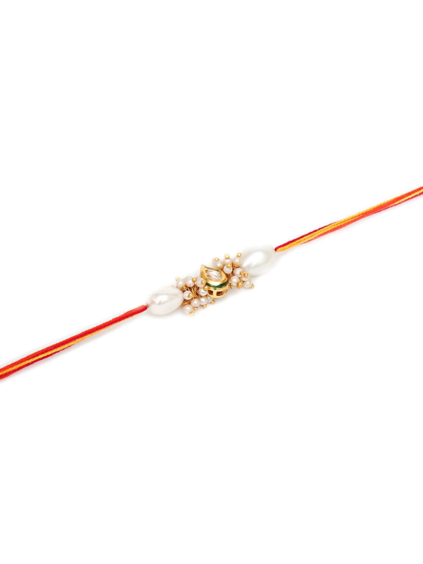 Designer kundan Rakhi - Ruby Raang
