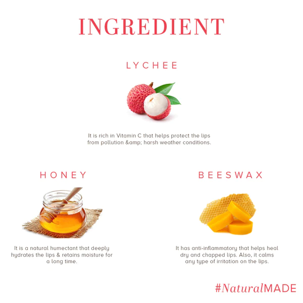 Khadi Natural Lychee Lip Balm 5 g