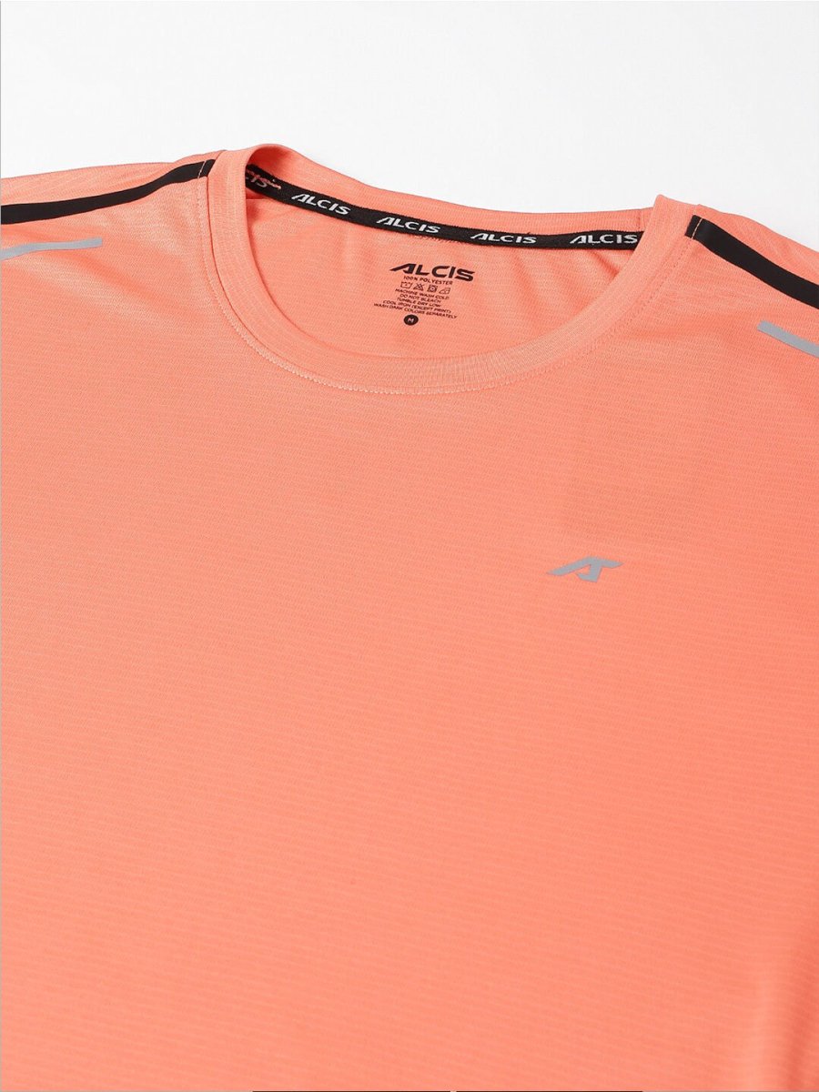 Alcis Round Neck Slim Fit Anti-Static T-Shirt