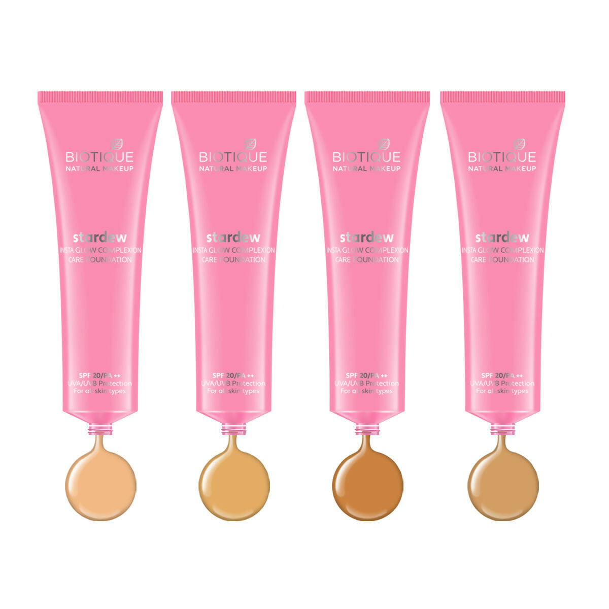 Biotique Stardew Insta Glow Complexion Care Foundation SPF 20 - Caramel