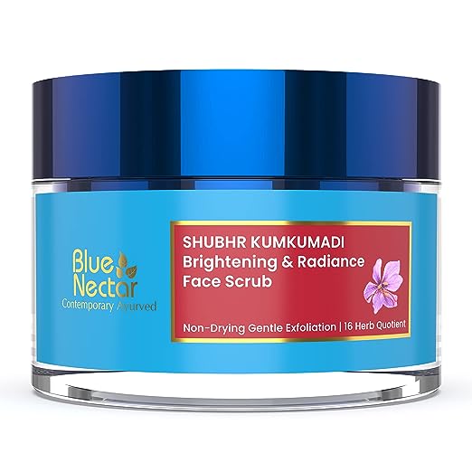 Blue Nectar Kumkumadi Oil Face Scrub For Glowing Skin - 50 gms